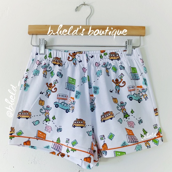 Roller Rabbit On The Road Polo Pajamas in White Size X-Small (XS) Brand New NWT - Picture 9 of 16